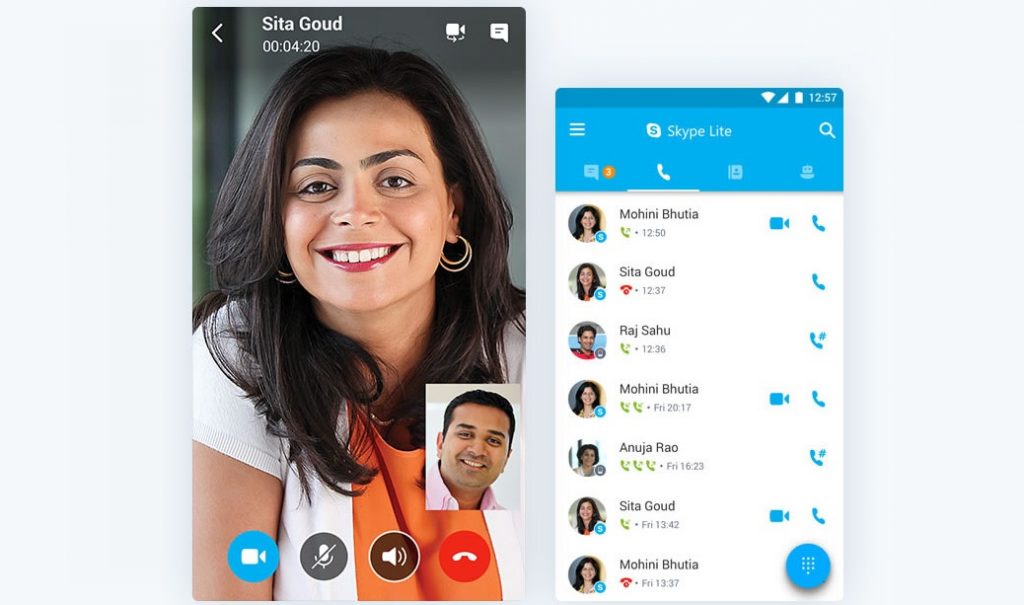 Microsoft lança Skype Lite para Android na Índia