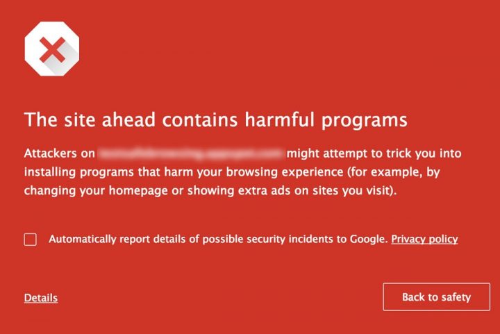 Safe Browsing no Chrome para macOS