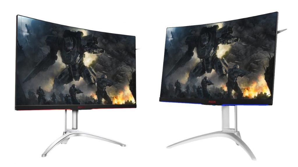 AOC apresenta novos monitores gaming curvos e sem moldura