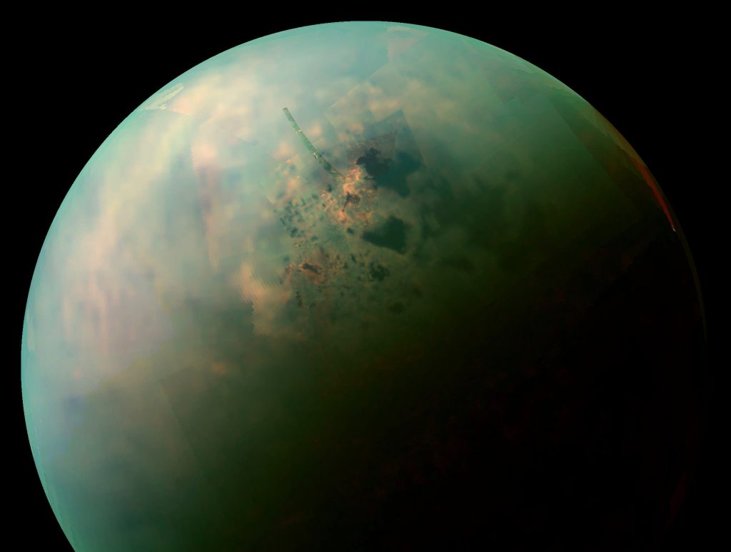Titã, a maior lua de Saturno poderá albergar humanos fora da Terra