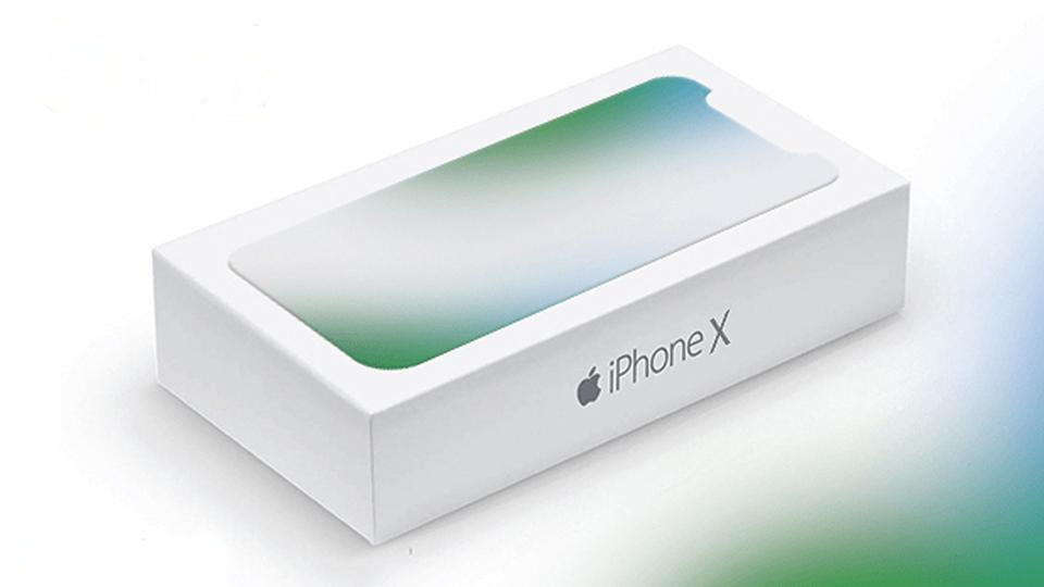Exemplo da caixa do iPhone X