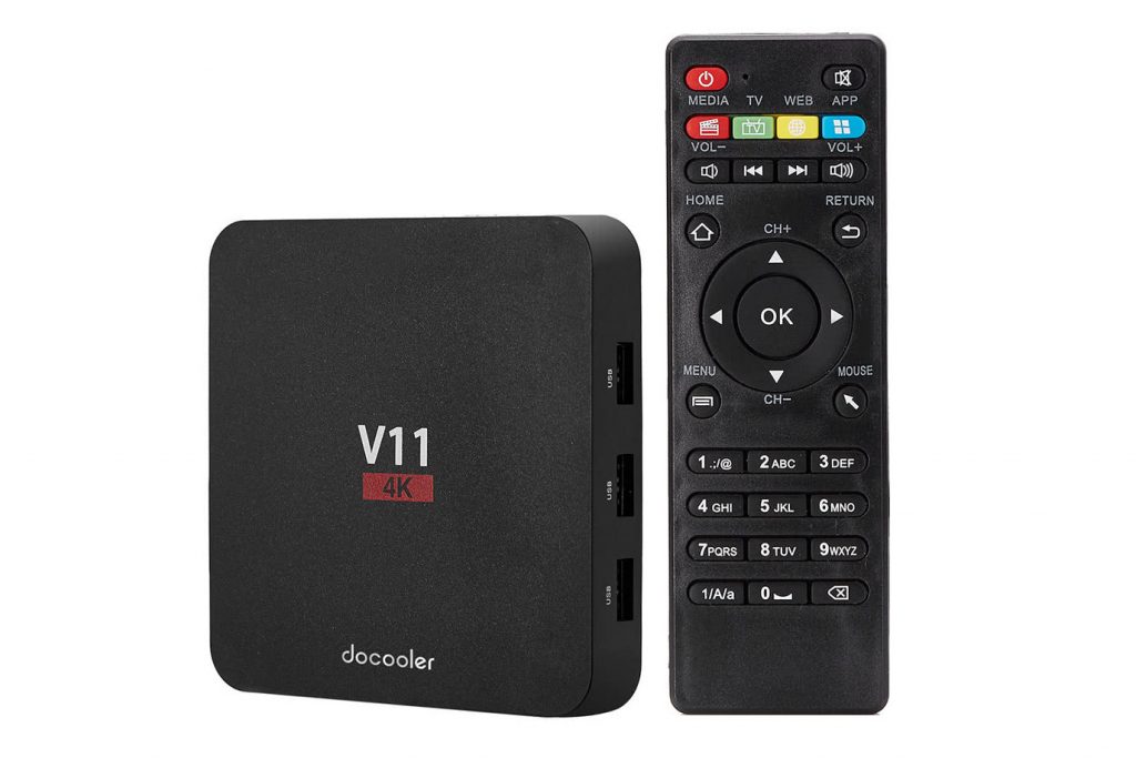 Docooler V11 – Uma box de TV Android de muito baixo custo