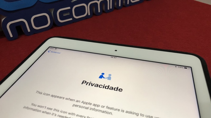 Imagem do ícone Privacidade no iPad Pro
