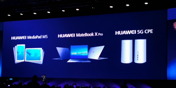 Huawei Matebook X e MediaPad M5