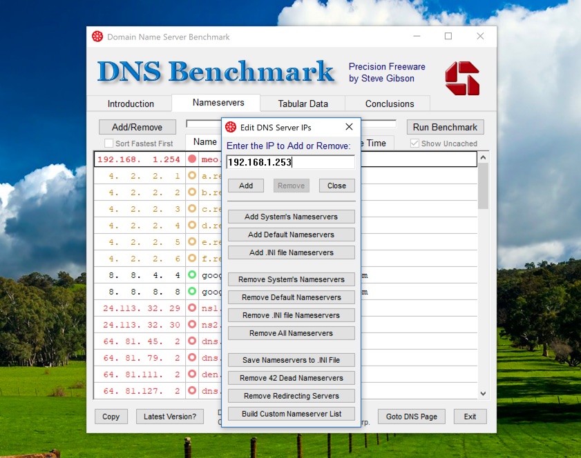 google dns benchmark