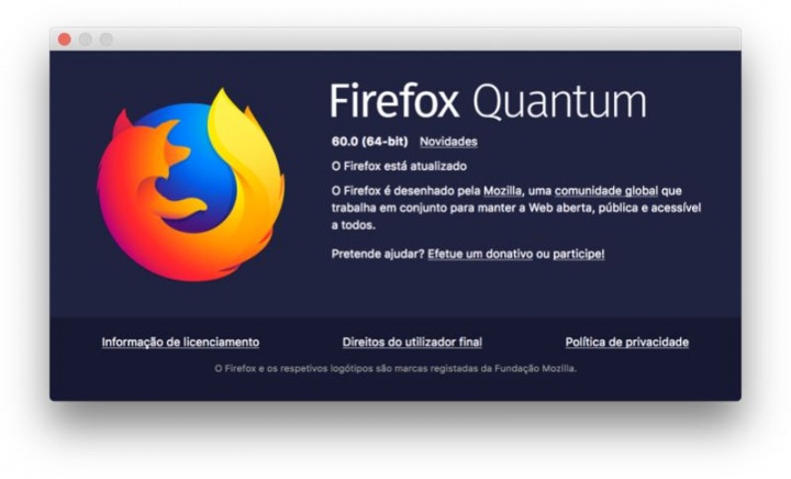 Firefox 60 browser Mozilla