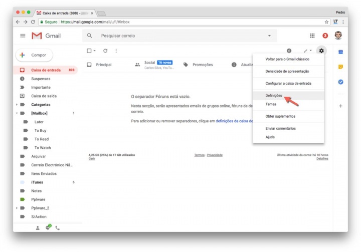 Google Gmail offline