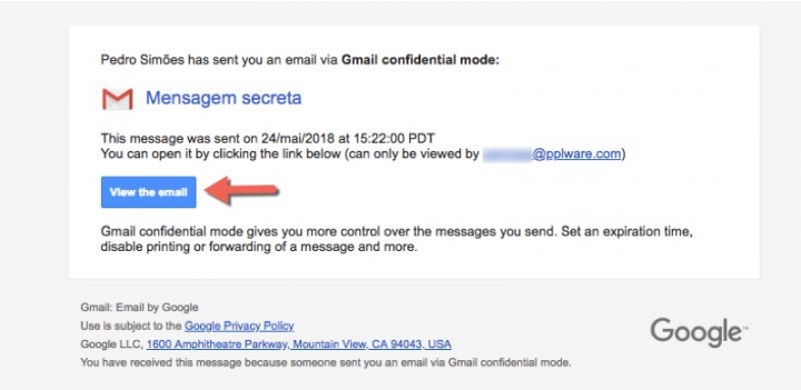 modo confidencial Google Gmail