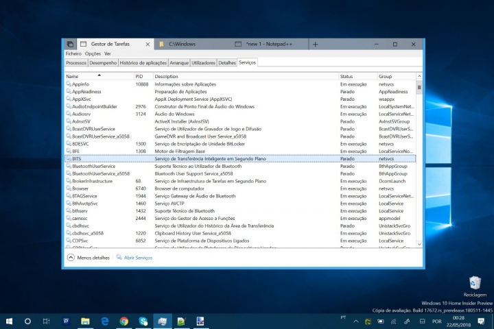 Windows 10 pasta atualizações