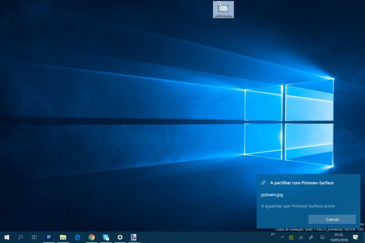 Windows 10 Partilha de proximidade Microsoft ficheiros