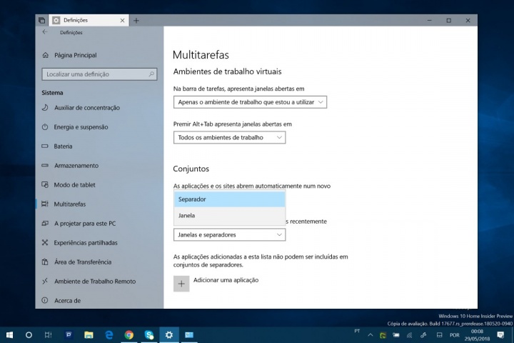 Sets Windows 10 separadores Redstone 5