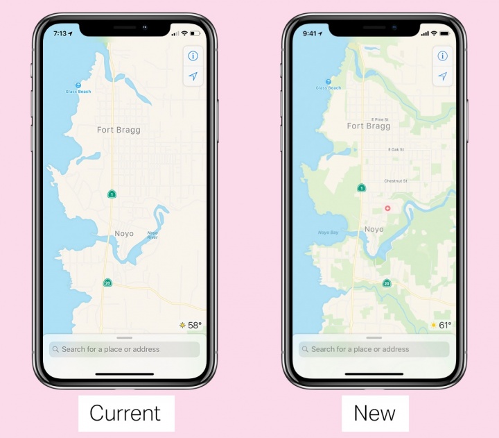 Apple Maps mapas informação iPhone