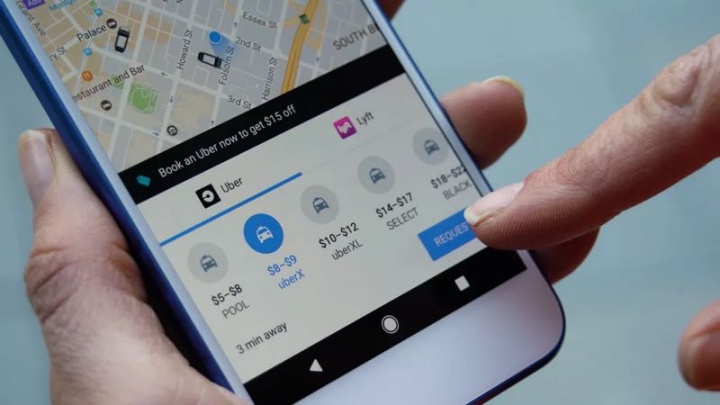 Google Uber Google Maps