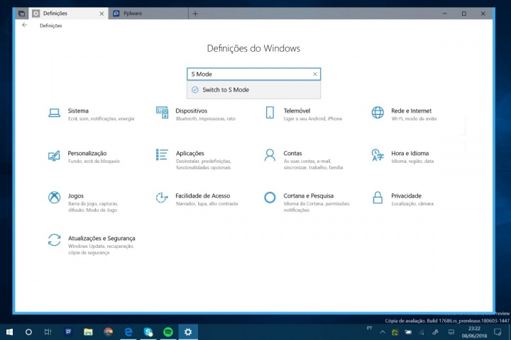 Windows 10 Modo S Microsoft