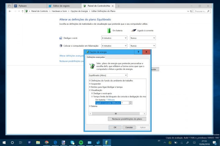 Windows 10 autenticação tempo