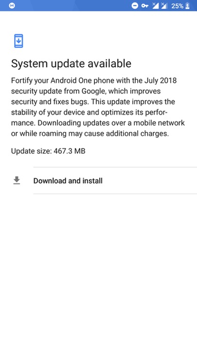Xiaomi Mi A1 Android Oreo 8.1