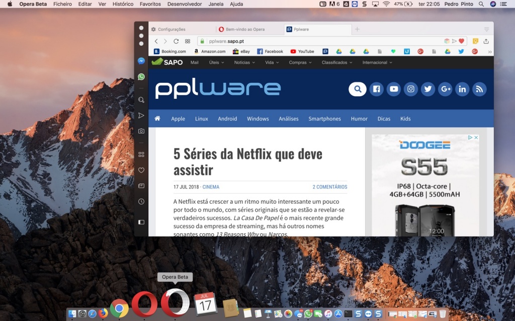 Opera 55 beta já suporta a instalação de extensões do Chrome