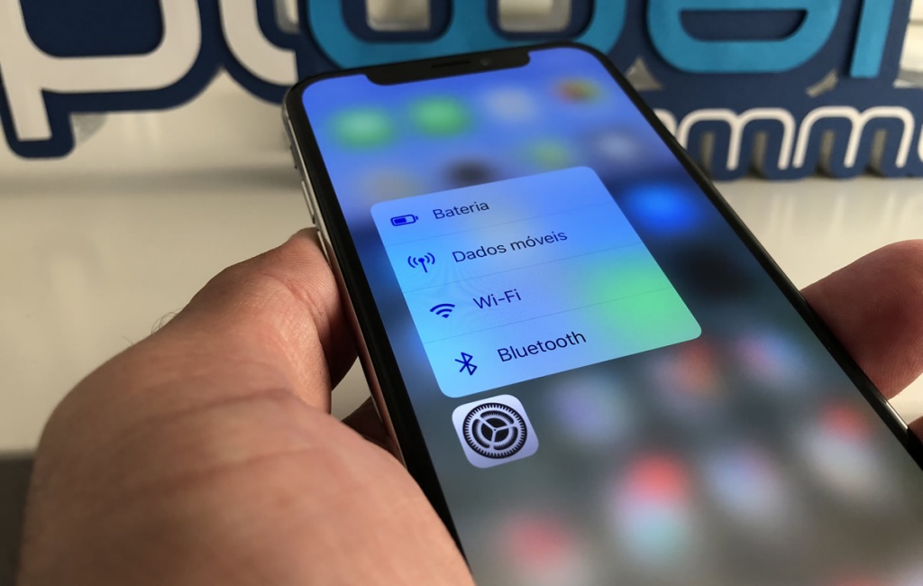 Imagens 3D Touch Bluetooth iPhone X