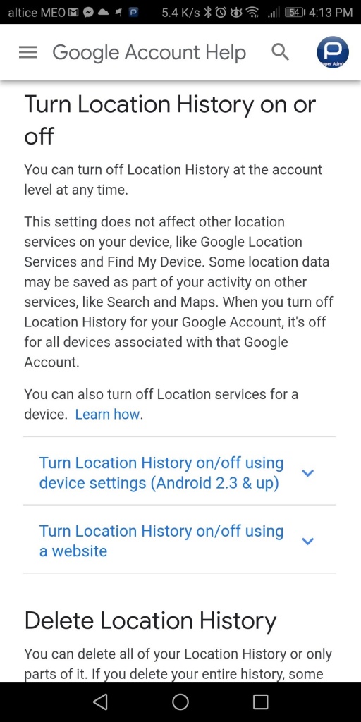 Google Histórico de Localização RGPD