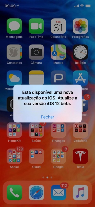 iOS 12 beta bug