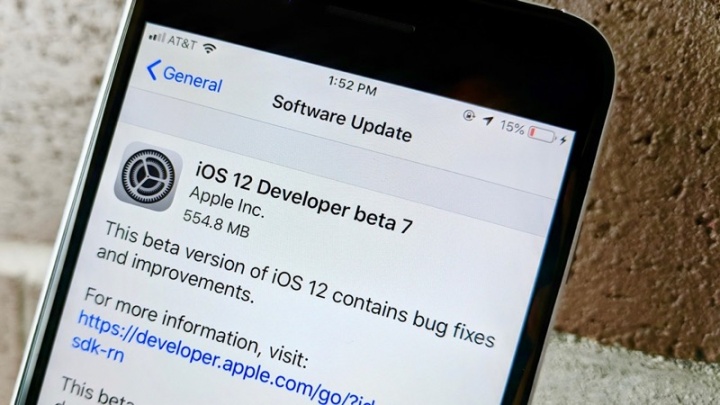 iOS 12 Beta 7 Apple problema desempenho