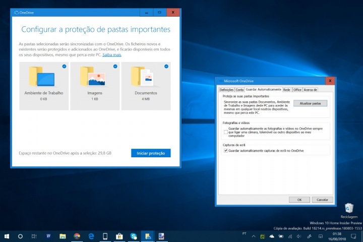 OneDrive Windows 10 sincroniza protege