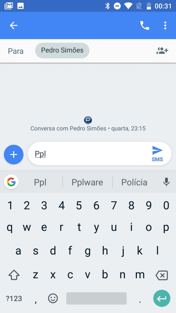 atalhos teclado Google Android