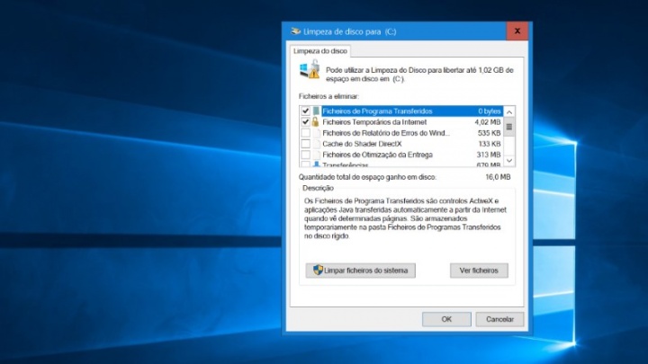 Sensor de Armazenamento Limpeza de Disco Windows 10 Microsoft