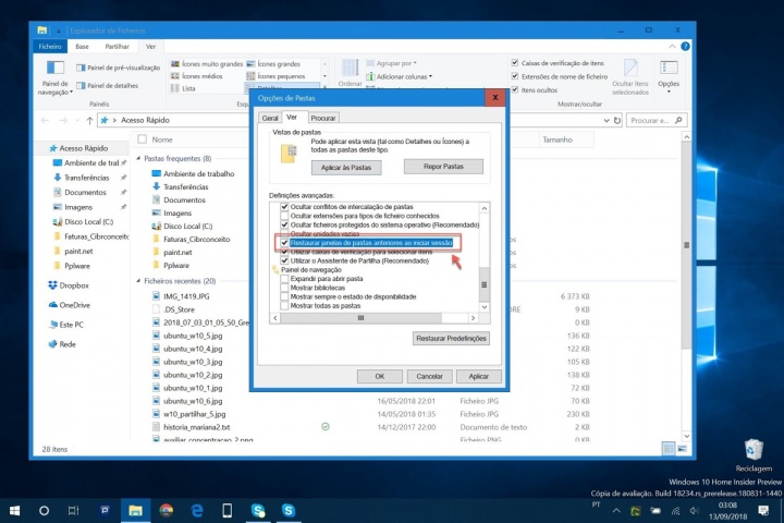 Microsoft Windows 10 pastas arranque dica