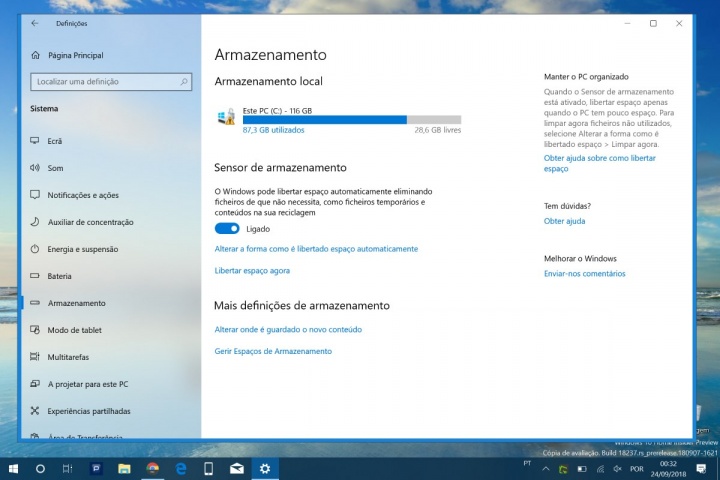 Atualização de Outubro Windows 10 instalar problemas disco