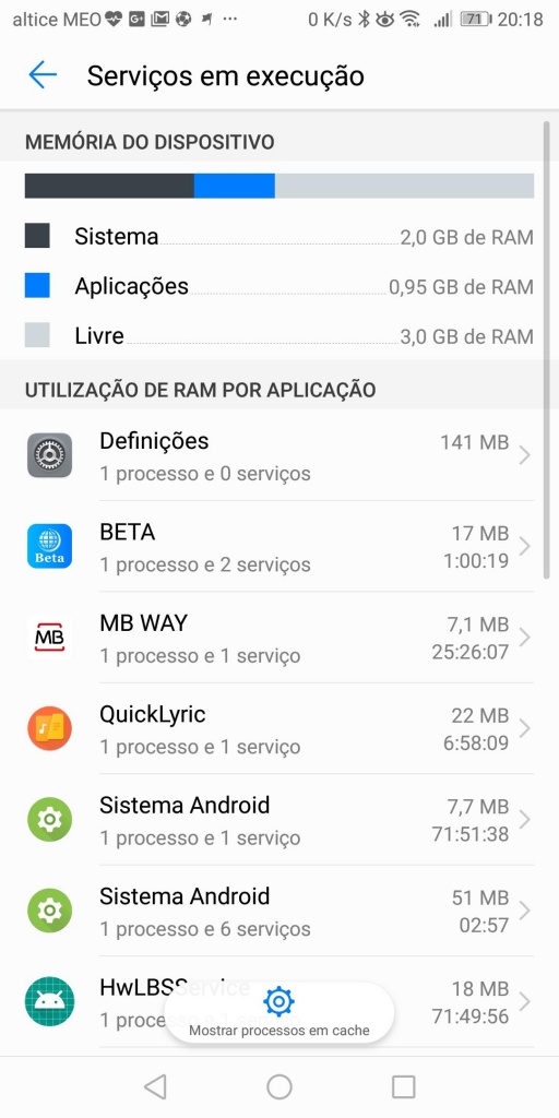 Android memória apps consumir dica