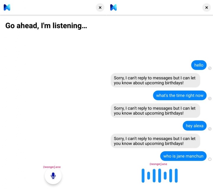 Facebook Messenger voz mensagens chamadas