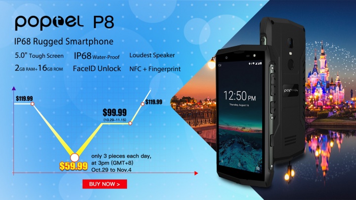 Poptel P8 promoção lançamento