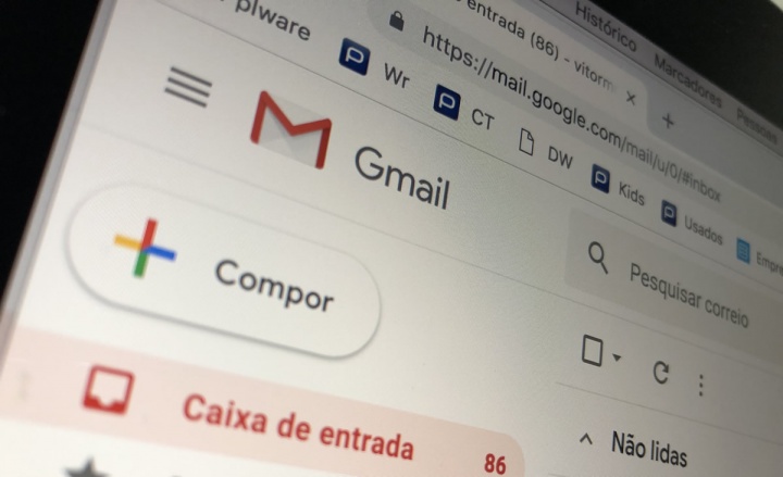 Imagem gmail, o correio eletrónico da Google