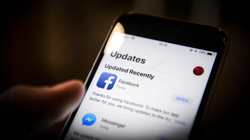 Messenger Facebook partilha ecrã smartphone