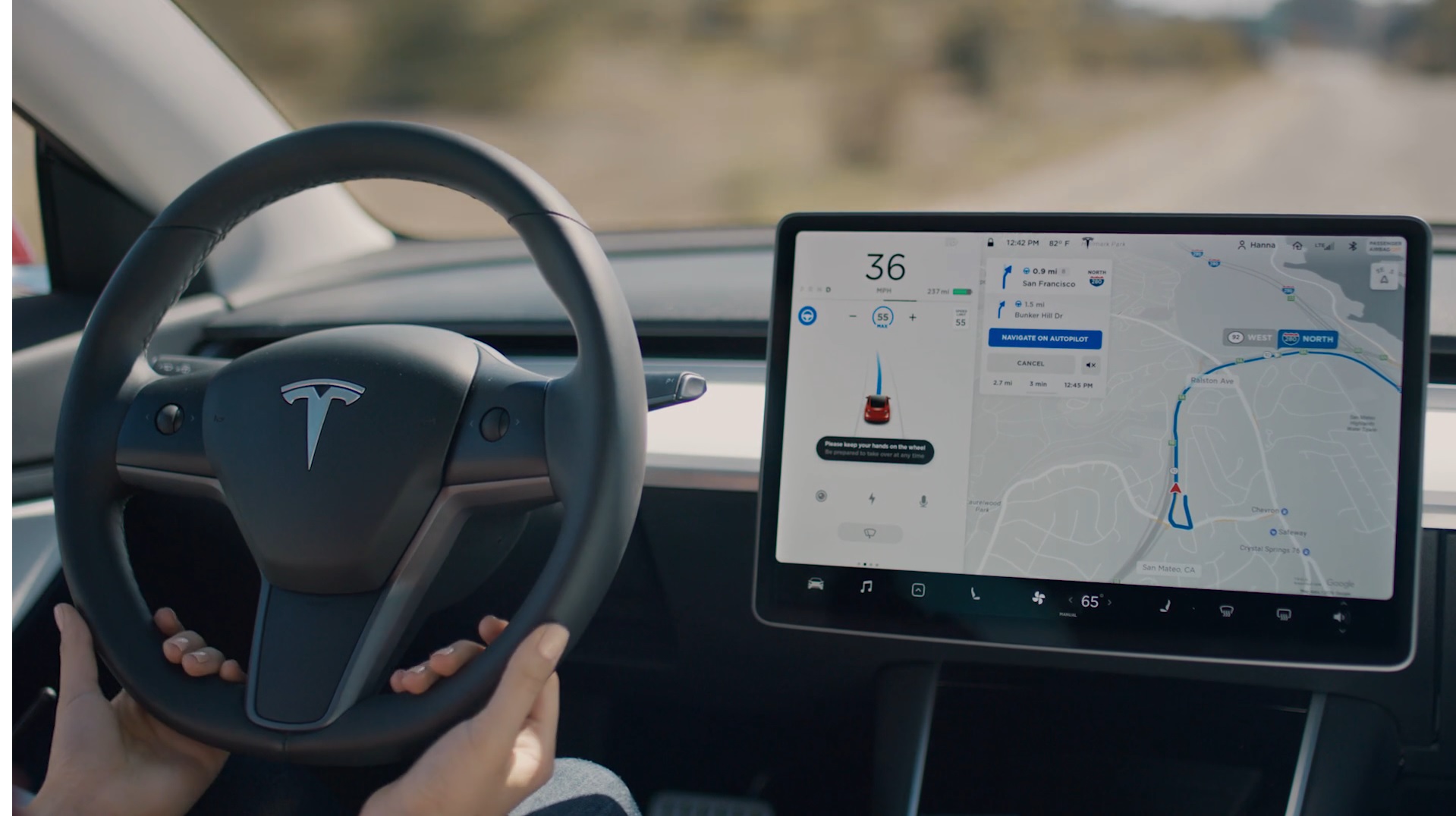 Tesla Apresenta Em Vídeo Nova Funcionalidade "Navigate On Autopilot"