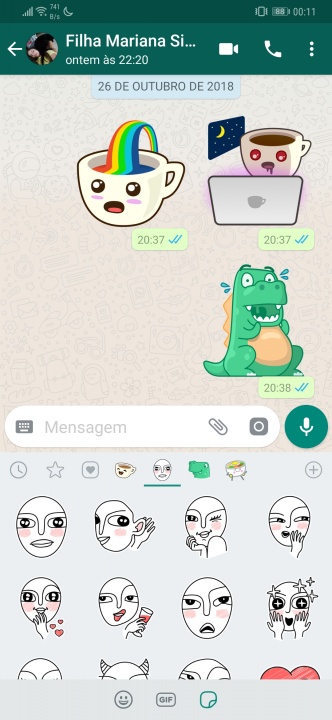 WhatsApp stickers comunicação dica