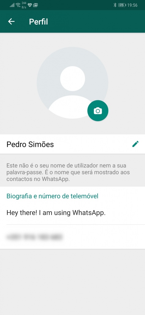 WhatsApp telefone número mensagens