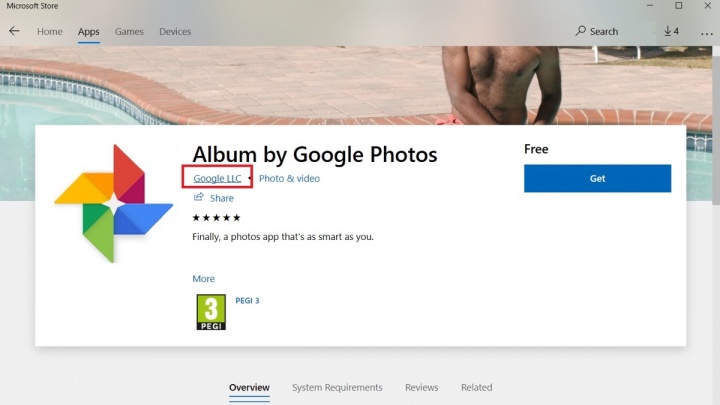 Microsoft Google Google Photos apps