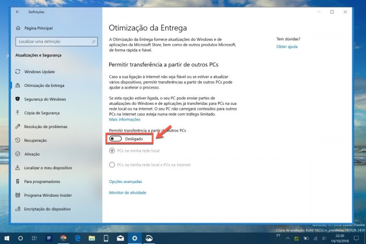 Windows 10 atualizações partilha PCs