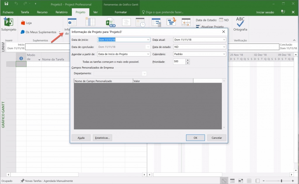 Primeiros passos para criar e gerir um projeto com o Microsoft Project (1)