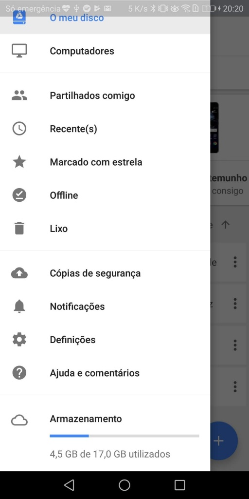 Android cópia de segurança Google Drive dica