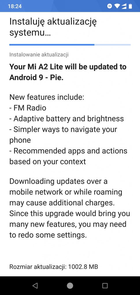 Xiaomi Mi A2 Lite Android Pie atualização