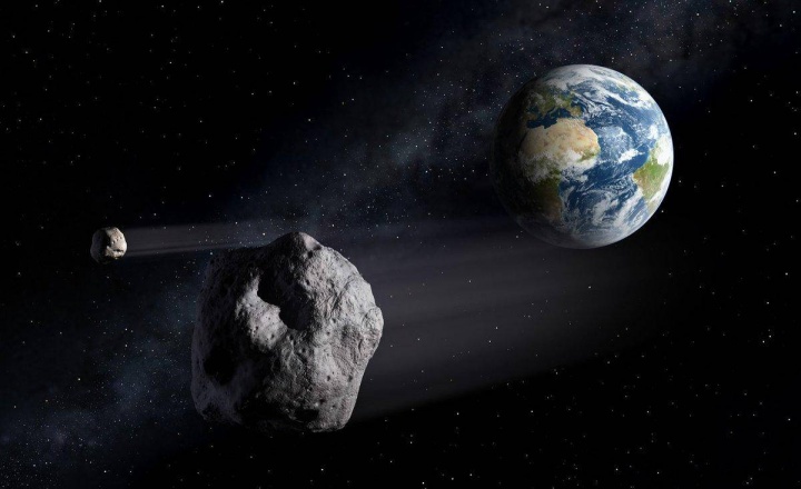 Imagem ilustrativas asteroides a passar pela Terra - lista de near earth 