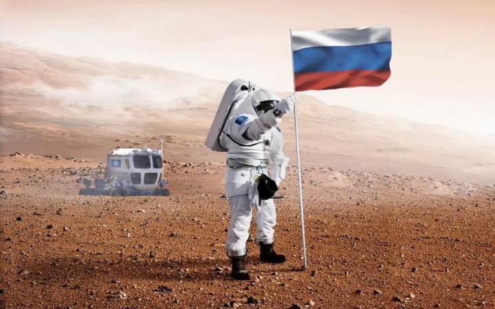 Imagem ilustrativa chegada da Rússia a Marte