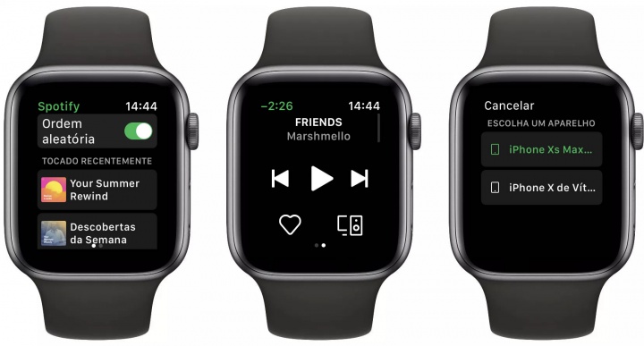 Imagem Spotify no Apple Watch