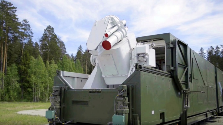 Imagem do Peresvet - o novo canhão laser da Rússia