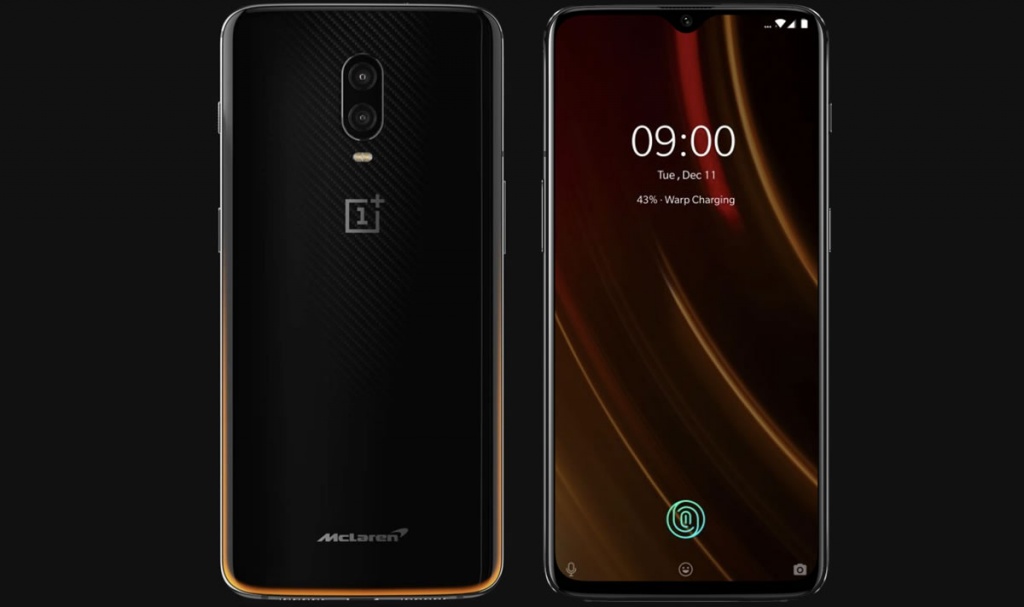 OnePlus 6T edição especial da McLaren traz carregamento rápido Warp Charge 30