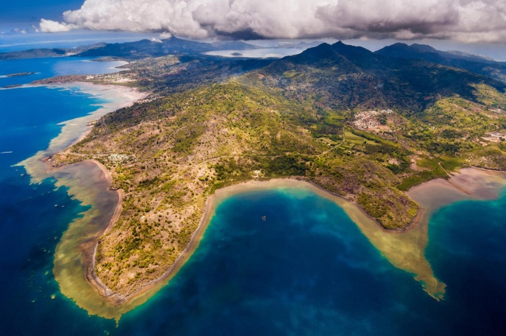 Imagem da ilha de Mayotte de onde surgiu um estranho zumbido que percorreu todo planetas e ninguém ouviu
