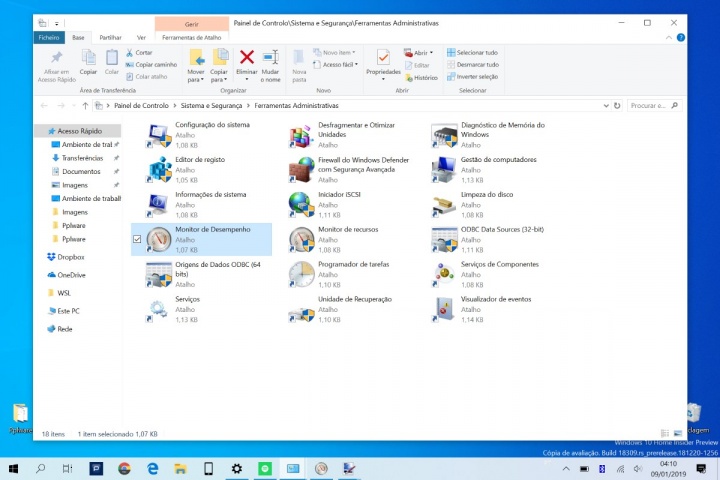 Windows 10 relatório automático estado dica